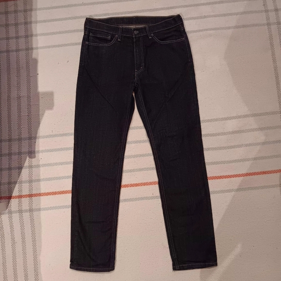Mens Levi's Dark Indigo Slim Jeans - Picture 3 of 5